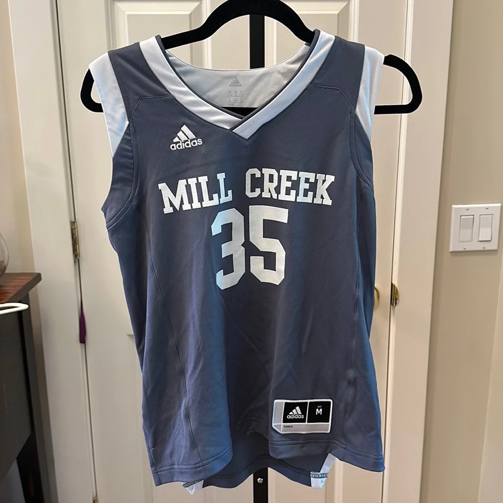 Adidas - Youth Mill Creek Mavericks Basketball Jersey #35